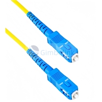 Kabel Komunikasi Serat Optik Jumper Kabel Patch Serat Optik Mode Tunggal 2.0mm SC UPC/SC UPC Simplex 1m FTTH LSZH/PVC Jacket