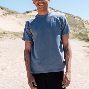 T-shirts unisexes en coton de haute qualité en gros, poids lourd, col rond, taille plus, t-shirts simples pour hommes - Product Image 6