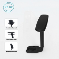 Chaise de bureau ergonomique de haute qualité avec accoudoirs 3D réglables en nylon et plastique pour usage domestique ou professionnel