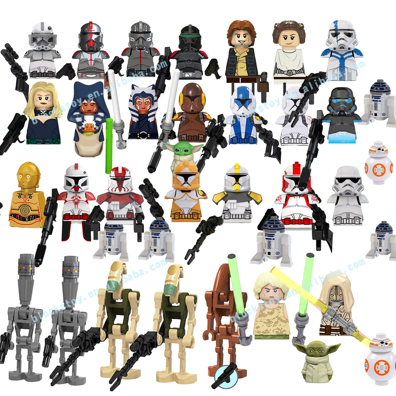 Mini figuras de acción de la serie de televisión Ahsoka, bloques de construcción, juguetes para niños, TV6106 TV6107 TV6108 TV6109 TV6101 Space Wars Clone Trooper