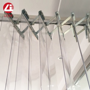 Dễ Dàng Cài Đặt Nhựa PVC Strip Curtain Móc Áo Thép Không Gỉ Và Kẹp Clip - Product Image 6