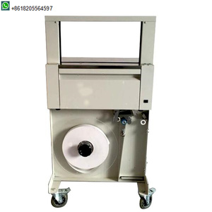 Machine de cerclage de bande de papier de 50mm de large scellant à chaud la Machine d'étiquettes/étiquettes/annonces d'emballage - Product Image 5