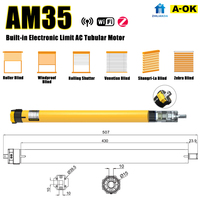 Motor Tubular Inteligente WiFi A-OK Tuya para Persianas Enrollables, Control Remoto por Aplicación y Voz