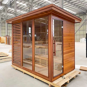 Sauna mobile innovant, sauna extérieur infrarouge avec thérapie par lumière rouge pour espace de <span class=keywords><strong>d</strong></span>étente dans le jardin ou sur la terrasse - Product Image 1