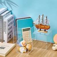 Boîtes de rangement en acrylique transparentes à 6 faces, cubes, vente en gros