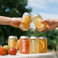 Vente en gros Bouteilles en plastique PET de haute qualité 330ml 500ml 650ml d'eau de jus peut boisson canette pour animaux de compagnie avec couvercles à petite ouverture