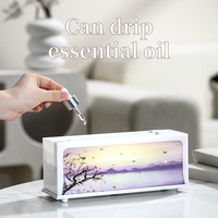 Simulation de flamme Mini Aroma Machine couleur cheminée humidificateur huile essentielle télécommande bureau silencieux cheminée diffuseur