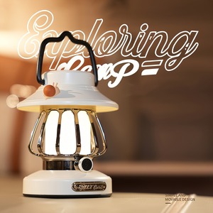 Lámpara de Camping con Diseño de Caracol Retro, Luz Nocturna Portátil Recargable para Exteriores, Luz de Ambiente para Tiendas de Campaña, Decoración de Patio - Product Image 2