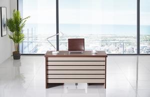 Venta al por mayor de madera MDF de alta calidad de escritorio en forma de L para la mesa del gerente de oficina - Product Image 6