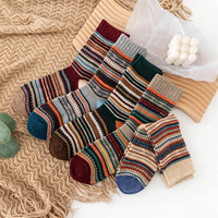 Chaussettes thermiques en laine nordique vintage pour femmes personnalisées en gros Chaussettes thermiques pour l'hiver