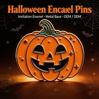 Calabaza Sonriente de Halloween con Esmalte Galvanizado para Imitación Antigua, Tallo Rizado Verde, Detalles de Estrella, Metal Otoñal
