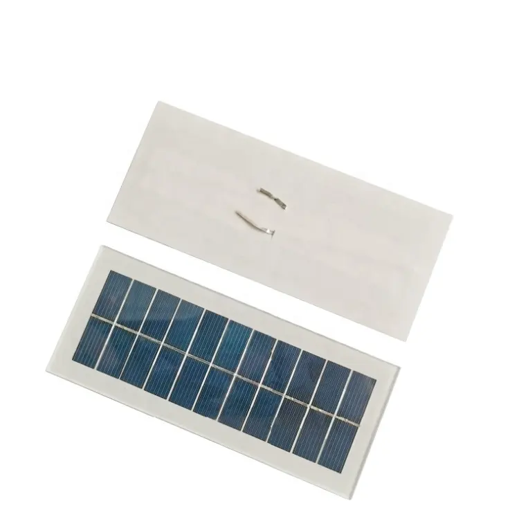 5.5V 폴리 방수 태양 전지 패널 모듈 0.8W 맞춤형 미니 태양 전지 패널 ZW-13055-G 유리 적층 태양 전지 패널