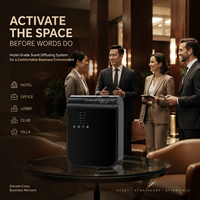 Diffuseur intelligent d'huiles essentielles pour aromathérapie, désodorisant d'air pour grandes pièces, diffuseur de parfum commercial sans eau en plastique pour HVAC