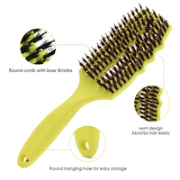 Nouvelle couleur bouclés démêler plié humide sec cheveux peigne séchage rapide style brosse à cheveux Salon incurvé évent démêlant brosse à cheveux