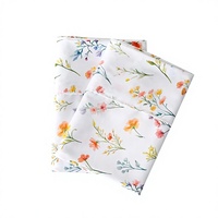 Parure de draps Viviland Vintage Floral 4 pièces en microfibre, douce, respirante, résistante aux taches et aux plis, avec taies d'oreiller profondes
