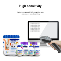 XB-S60 Syble Android POS, Lector de Códigos de Barras CCD Lineal 1D, Verificador de Precios, Escáner de Códigos de Barras Portátil con Cable