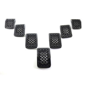 Rejilla de entrada de aire frontal de malla de nido de abeja negra para Jeep Cherokee 2019-2021, material ABS, pieza de mejora de reequipamiento - Product Image 1