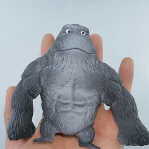 Pelota antiestrés de gorila de TPR de 9 cm, juguete de parodia feo y lindo, artefacto de descompresión para oficina, regalo de broma - Product Image 2