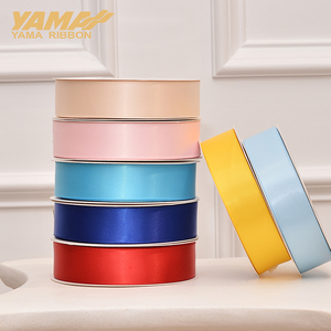 야마 리본 스톡 밝은 색상 1 인치 25mm 양면 새틴 리본 롤 100 야드 - Product Image 3