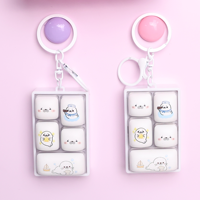Porte-clés LED en acrylique personnalisé, clavier mécanique, jouet anti-stress mignon en forme de clavier, cadeau pour gamer, en gros