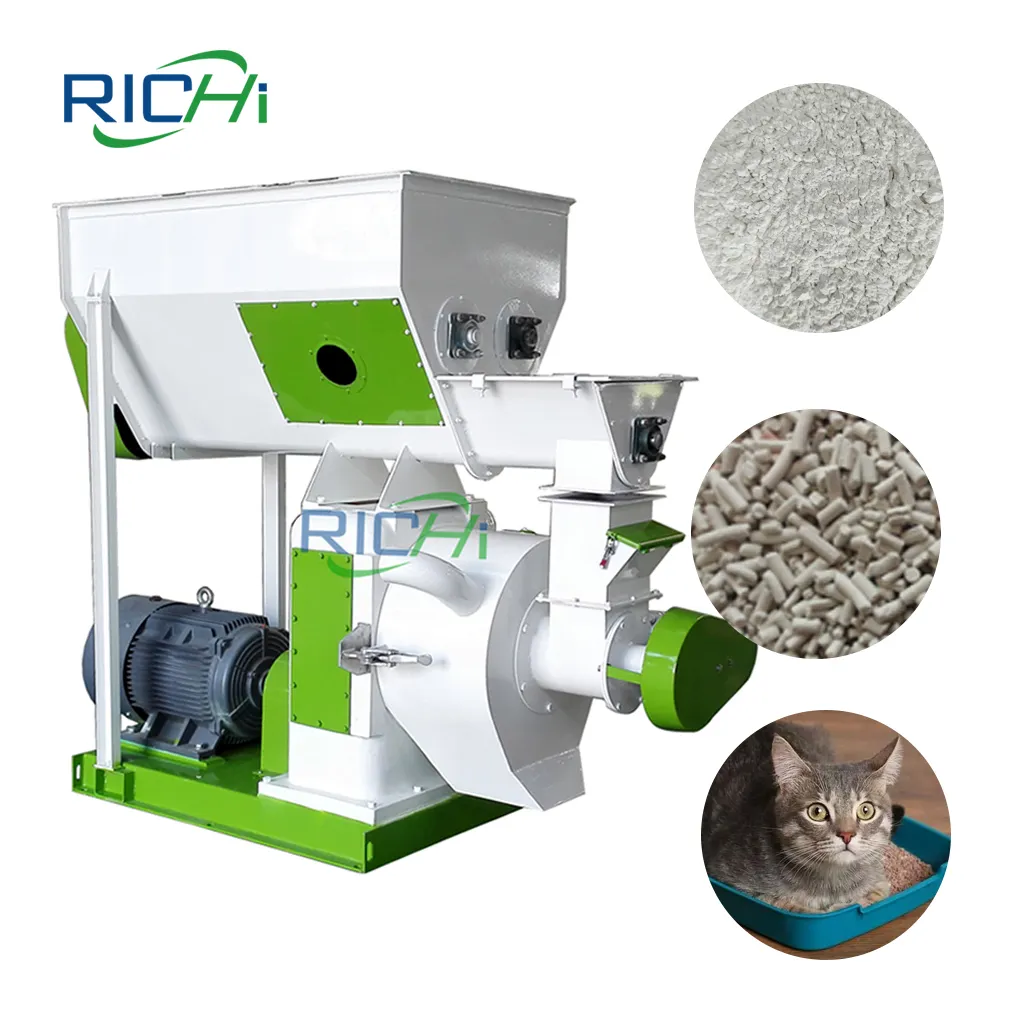 Máquina de producción de bentonita para arena de gatos, anillo RICHI tipo 2-12mm, tamaño personalizado, Tofu