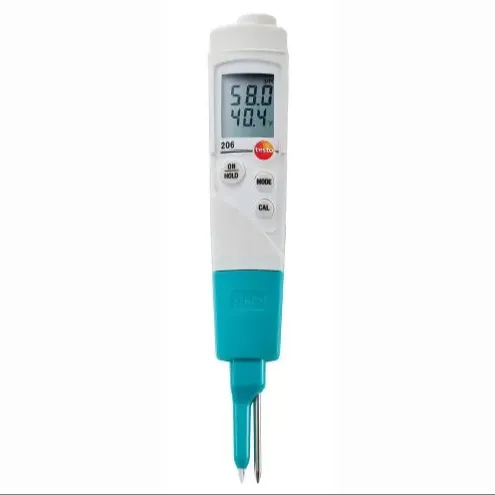 Strumento di misurazione digitale pH/temperatura testo 206 pH2 per formaggio