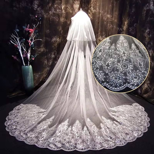 Nuovo Velo da Sposa Chao Xian <span class=keywords><strong>Sen</strong></span>, Accessorio per Foto di Tendenza, Velo da Sposa Lungo con Coda, Versatile - Product Image 4