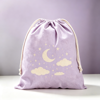 Sac en toile écologique recyclable avec cordon de serrage et coutures renforcées, pochette de rangement durable pour l'extérieur, idéal pour les loisirs créatifs et les cadeaux