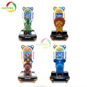 Coches de juguete divertidos para niños de Factory Kids, Candy Animal City - Máquina montable verde para niños con pantalla MP5 suave para interiores en centros comerciales - Product Image 3