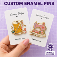 Broches en émail personnalisées pour la couture, bobines de fil, badges métalliques pour machines à coudre, cadeaux personnalisés pour loisirs créatifs, vente en gros