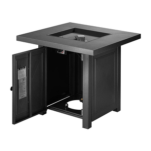 Đá Phiến Vuông Và Gỗ Giả LP Gas Fire Pit - Product Image 1