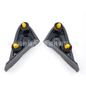 Hyundai Santa Fe Rearview <b>Mirror</b> Triangular Trim <b>Panel</b> Silver ABS Left Right 86190S1100 86210S1100 - Product Image 2