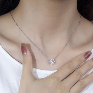 Messi Jewelry MSN-558 18K White Gold of Women's Diamond Necklace - Product Image 5