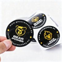 Autocollants ronds personnalisés en papier vinyle adhésif imperméable, impression d'étiquettes, autocollants en rouleau avec logo