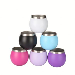 Tasse à Yerba Maté avec paille, cuillère Bombollia, pochette en cuir, nouvelle tasse à café et thé en acier inoxydable 304 à double paroi de 8 oz - Product Image 1