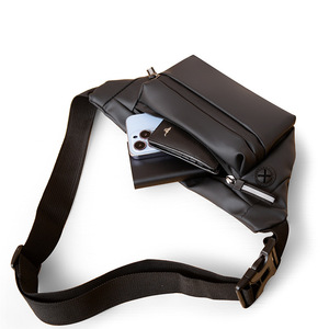 Men's Waterproof Waist Bag Large Capacity Anti Theft Outdoor Fanny Pack Black - Product Image 2