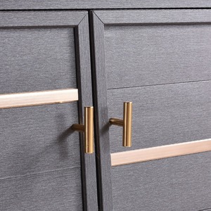 Nuevo y Moderno Mueble de Baño de Aluminio Espacial Engrosado con Espejo Abatible Montado en la Pared, Integrado con Lavabo Cerámico Resistente al Agua - Product Image 4