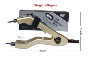 Machine professionnelle de pose d'extensions capillaires à la kératine, température réglable, connecteur en fer, matériau composite, haute qualité - Product Image 2