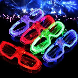 <span class=keywords><strong>Occhiali</strong></span> Luminosi Unisex per Halloween, Accessori per Feste Fluorescenti, <span class=keywords><strong>Occhiali</strong></span> da Sole con Modalità Neon, <span class=keywords><strong>Occhiali</strong></span> LED Lampeggianti in Plastica - Product Image 1