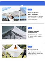 Gazebo d'extérieur 3x3, abris, chapiteaux, auvents, tentes en toile, auvent d'extérieur, tentes personnalisées imperméables pour l'ombrage