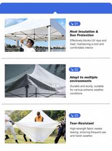 Gazebo para Exteriores 3x3, Refugios, Carpas, Toldos, Lona para Exteriores, <span class=keywords><strong>Toldo</strong></span> Impermeable Personalizado para Protección Solar - Product Image 6