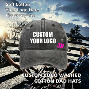 Casquettes de baseball unisexes pour adultes, en coton lavé, à 6 panneaux, effet vieilli, personnalisables avec logo, pour un look sportif et professionnel, vente en gros - Product Image 2