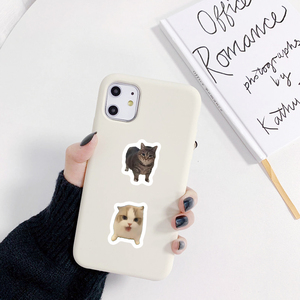 500 uds/rollo <span class=keywords><strong>gatos</strong></span> Meme pegatinas de vinilo para ordenador portátil calcomanías decorativas embalaje personalizado divertido gato expresión etiquetas regalos promocionales - Product Image 4