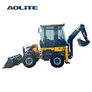 AOLITE BL35-12 mini escavatore a cucchiaia rovescia agricolo a 4 ruote cina caricatore per escavatore 4x4 1 tonnellata attrezzatura da costruzione pala cargadora