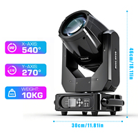260W faisceau tête mobile équipement d'éclairage de scène RGBW Disco Robot pour barre de fête DMX512 contrôle E27 ampoule Base IP33 Ra90