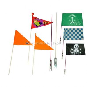 High Quality Custom Bike <b>Flags</b> Adjustable Height Safety <b>Flag</b> with Fiberglass Pole - Product Image 2