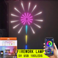 5V Smart Control LED feux d'artifice bande lumineuse IP65 décoration de festival de noël affichage de lumière colorée