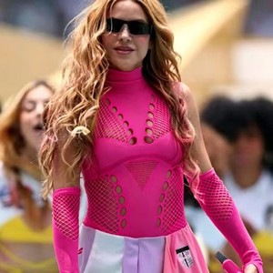 Disfraz de Reina del Fútbol Femenino, <span class=keywords><strong>Top</strong></span> de Malla de Nailon con Cuello Alto, Bodystocking, Ropa Interior para Pole Dance - Product Image 4