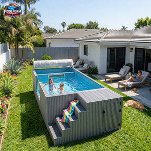 High-End Freestanding SPA <b>Pool</b> for Villa Use Rectangular Acrylic Window Fiberglass Swimming <b>Pool</b> plunge <b>pool</b> - Product Image 2