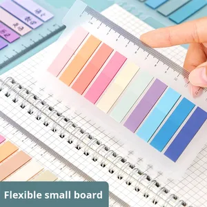 Impermeable Morandi Color Ins Style Sticky <span class=keywords><strong>Notes</strong></span> Tiras transparentes Pestañas de índice Etiquetas adhesivas Adhesivo fuerte Reutilizable Escribible - Product Image 4